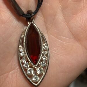 Vintage red stone necklace